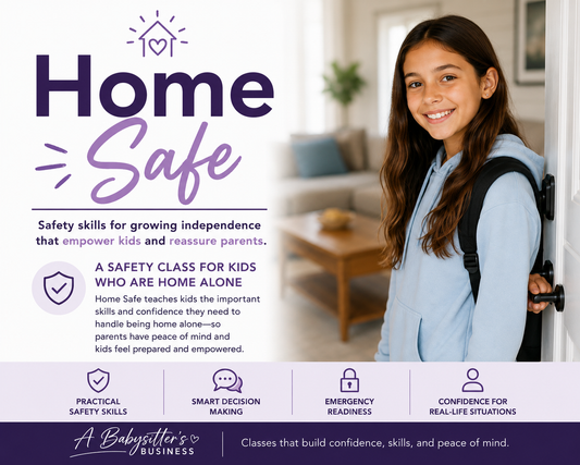 HomeSafe Class - Safety skills for growing independence to empower kids and reassure parents.