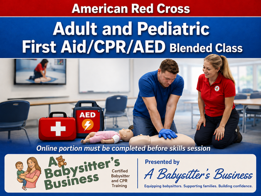 Adult and Pediatric CPR/First Aid/AED -- BLENDED Online+Classroom